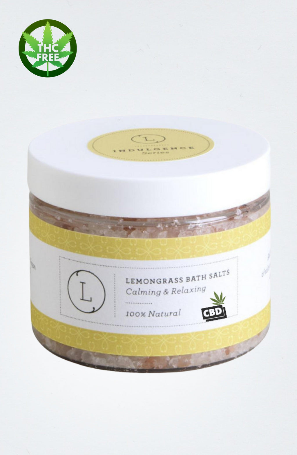 CBD Grapefruit Natural Bath Salt Soak with CBD. Made with Dead sea, Epsom and Himalayan salts (THC free)